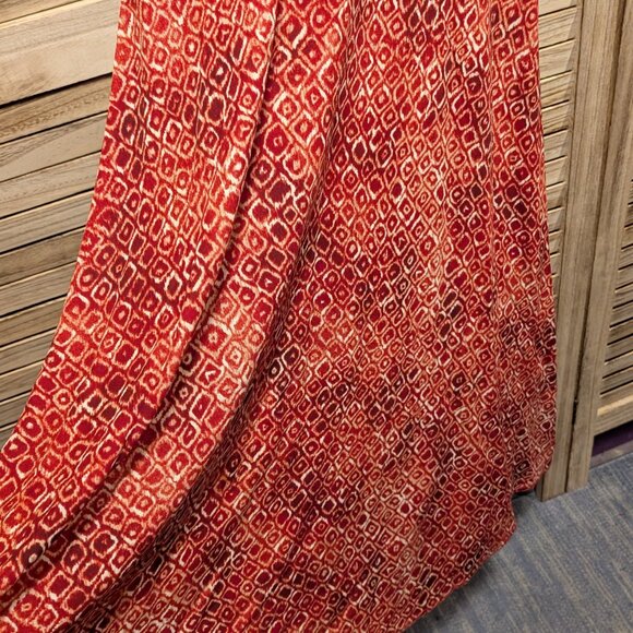 Talbots Geometric Patterned Dress with Tie Size 14 - Picture 6 of 10